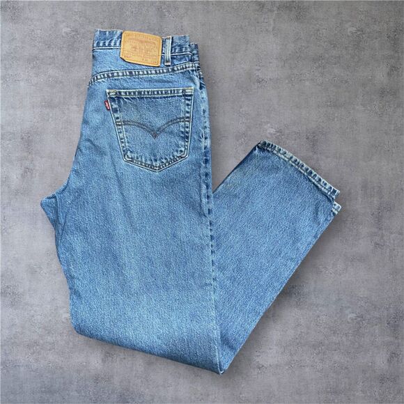 Levi's 550 2001 Relaxed Loose Fit Vintage Blue Denim Jeans Men's Size 36 x 34 - Picture 1 of 10